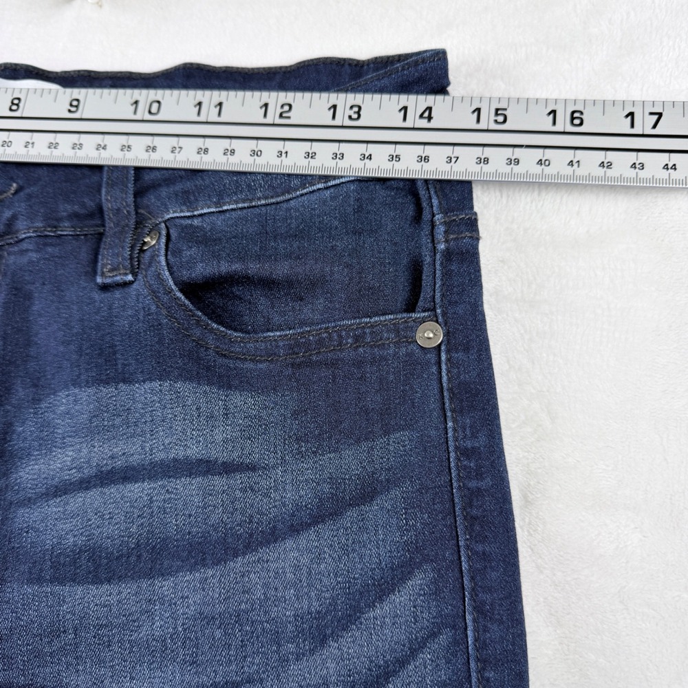 KanCan Petite Flare Jeans Dark Wash Whiskering Size 11/29 KC6102D-PT - Picture 5 of 10